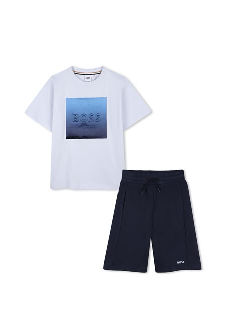 Completo t-shirt e bermuda HUGO BOSS KIDS | J5300778K